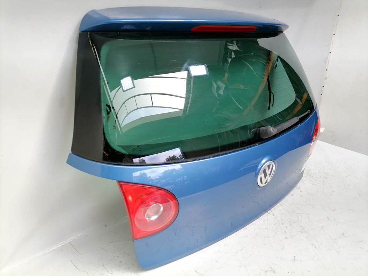 VW Golf 5 original Heckklappe mit Heckscheibe LC5G-Coasta Blue Pearl 5-Türer Fließheck BJ05